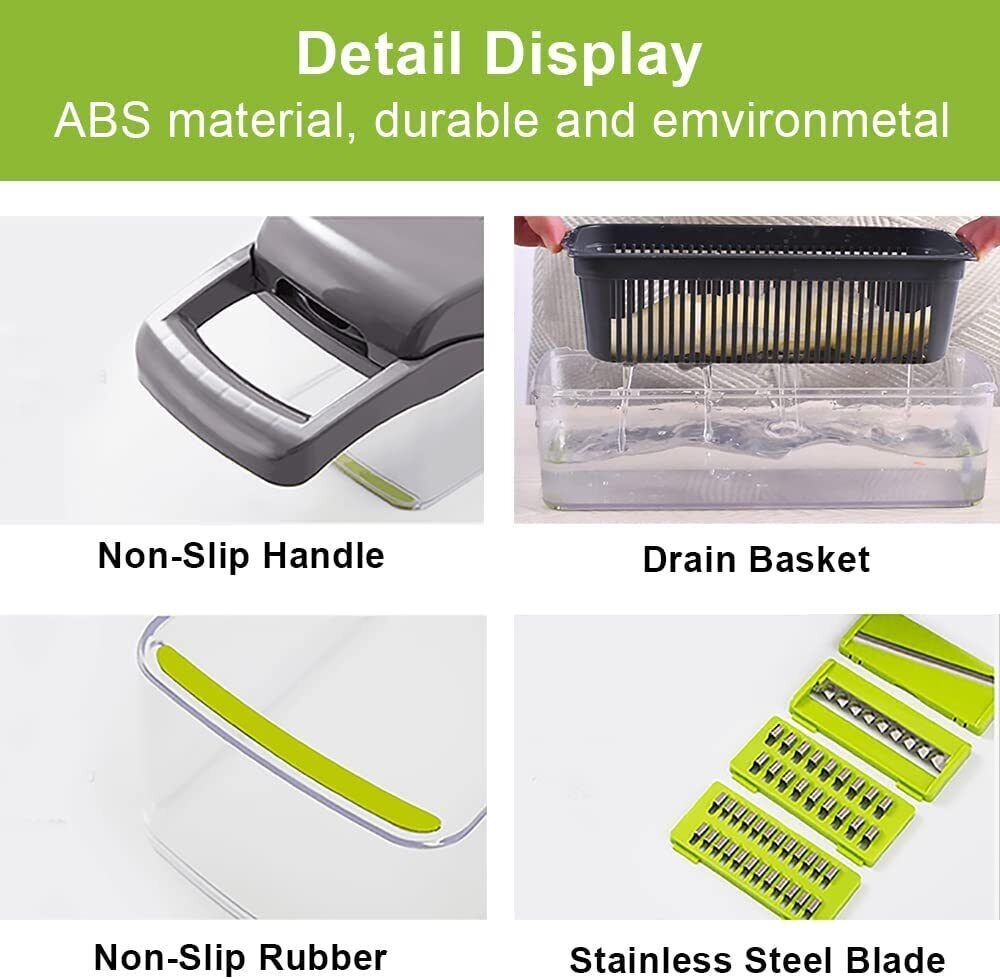 15-In-1 Vegetable Chopper & Slicer